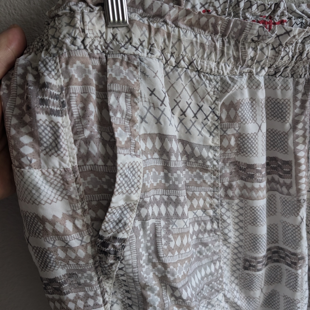 Johnny Was Patterned Cream Pants - Picture 2 of 4